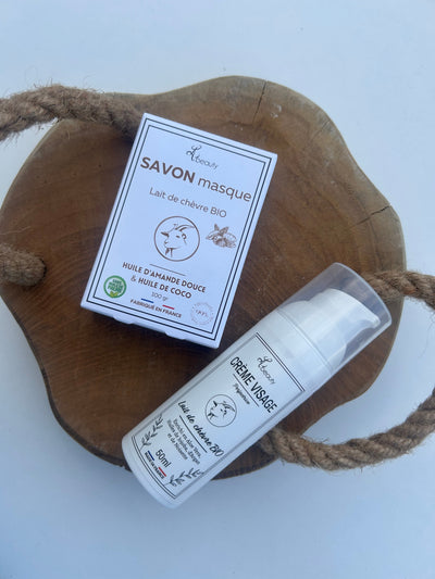 Savon Masque à l’Huile d’Amande Douce et au Lait de Chèvre Bio